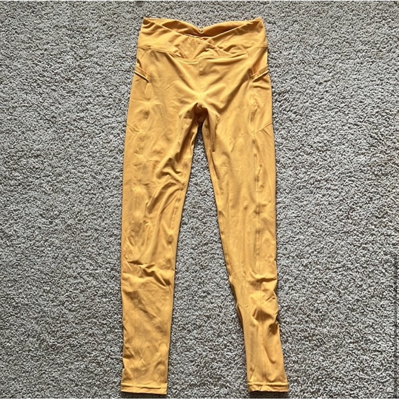 Wolven bra and crossover leggings workout set size medium orange mango - Picture 7 of 11